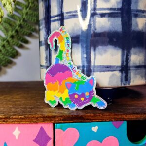 Rainbow Cat Sticker (B Grade)