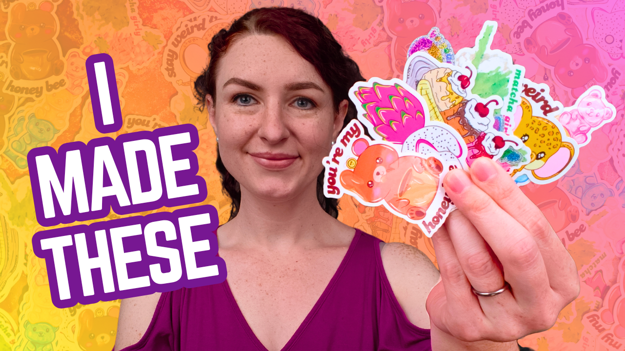 I made these stickers and launched my own art shop